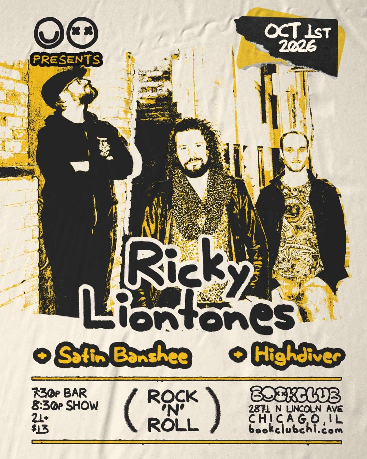 Ricky Liontones + Satin Banshee + Highdiver