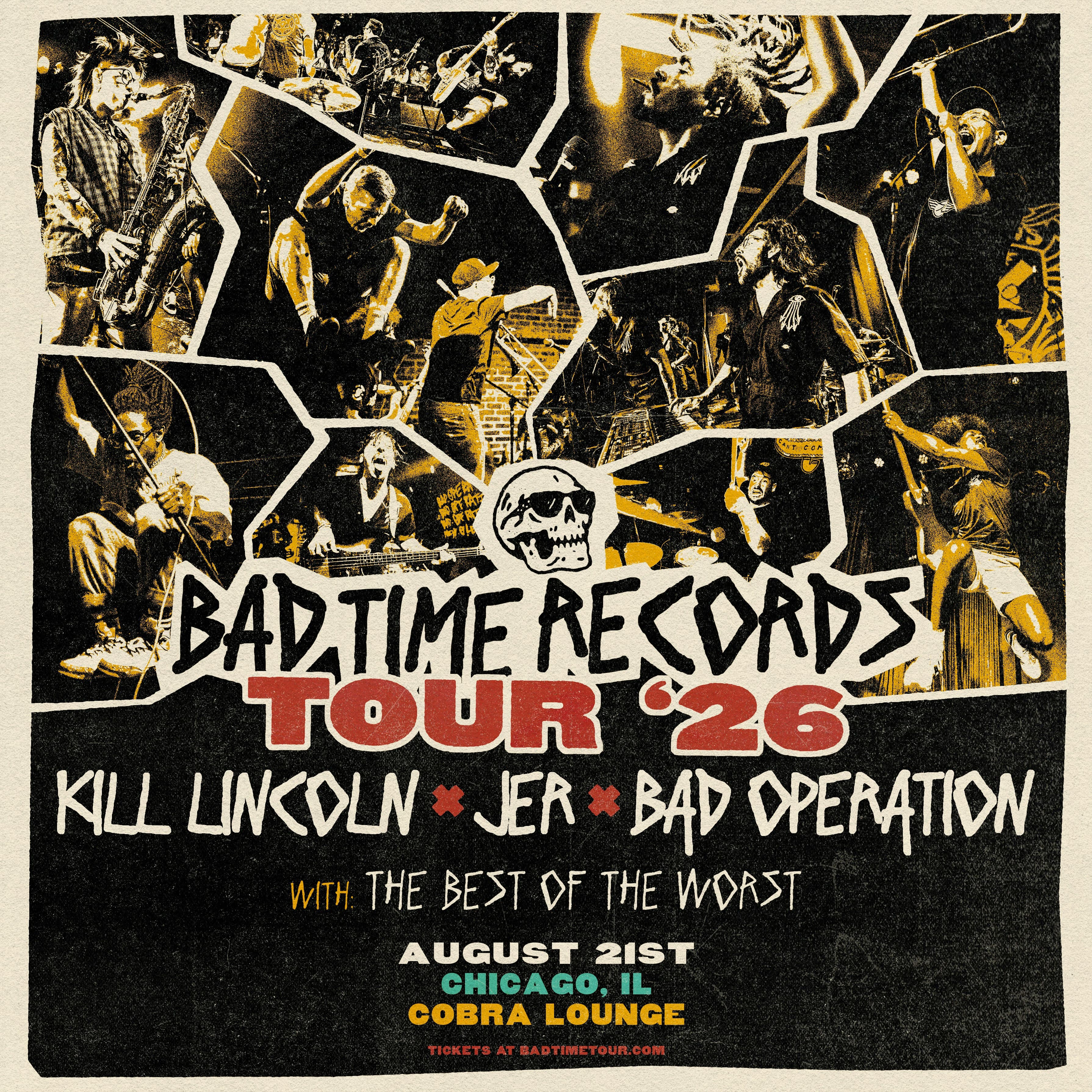 Bad Time Records Tour 2026: Kill Lincoln / Jer