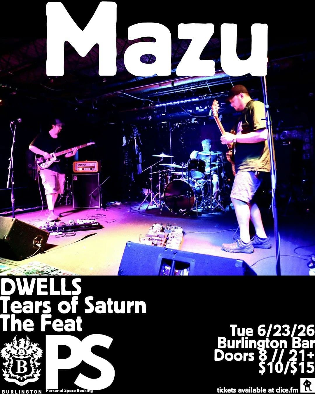 Mazu // DWELLS // Tears of Saturn // The Feat
