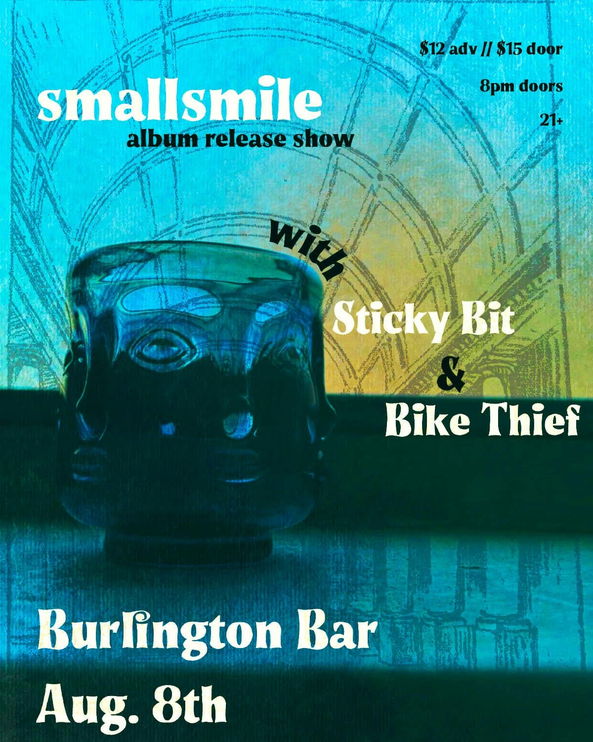 smallsmile (album release party) // Sticky Bit // Bike Thief