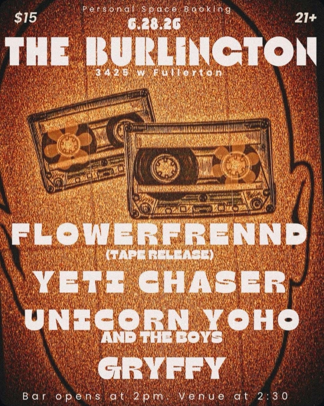Flowerfrennd // Yeti Chaser // Unicorn Yoho and the Boys // Gryffy