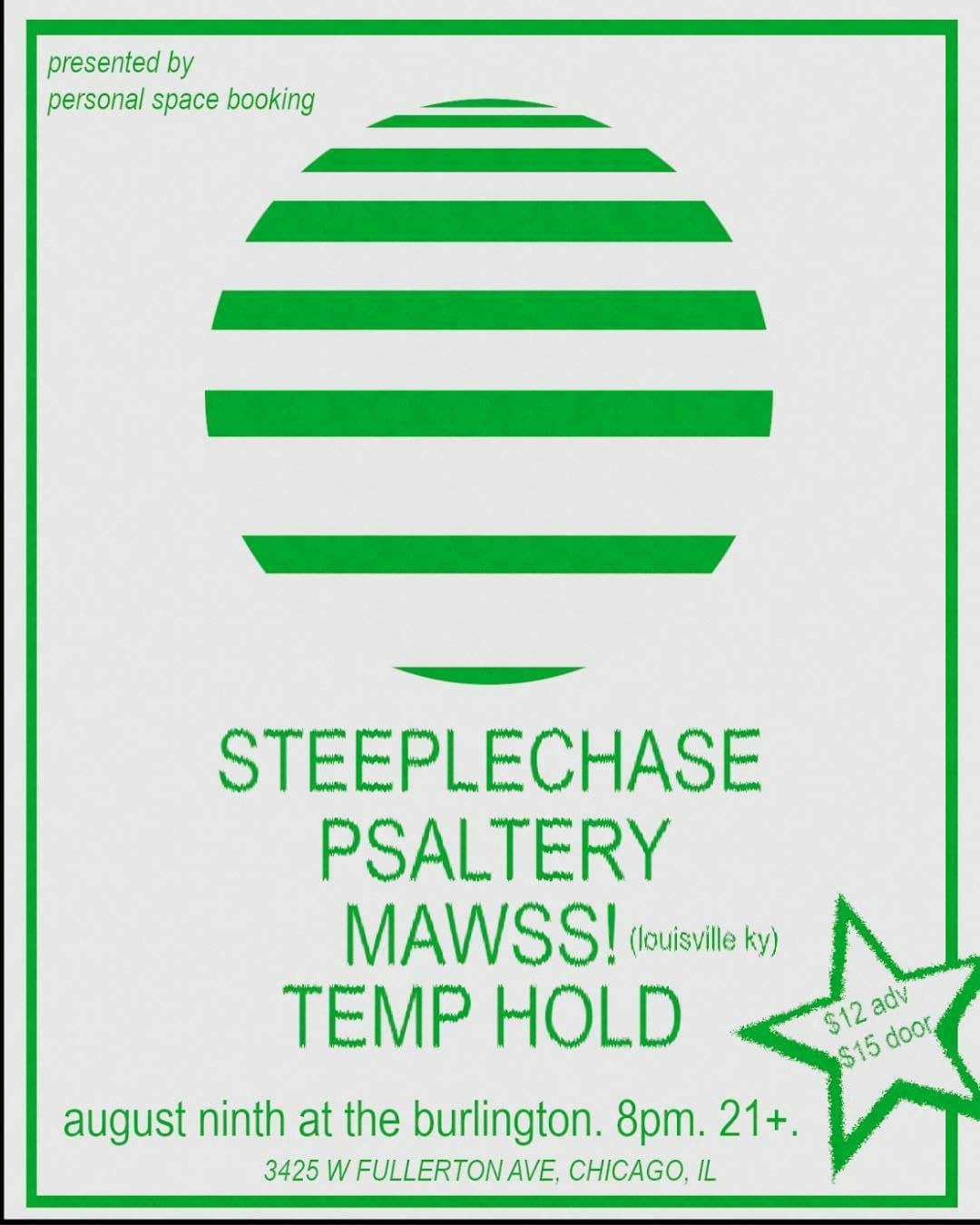 Steeplechase // Psaltery // Mawss! // Temp Hold