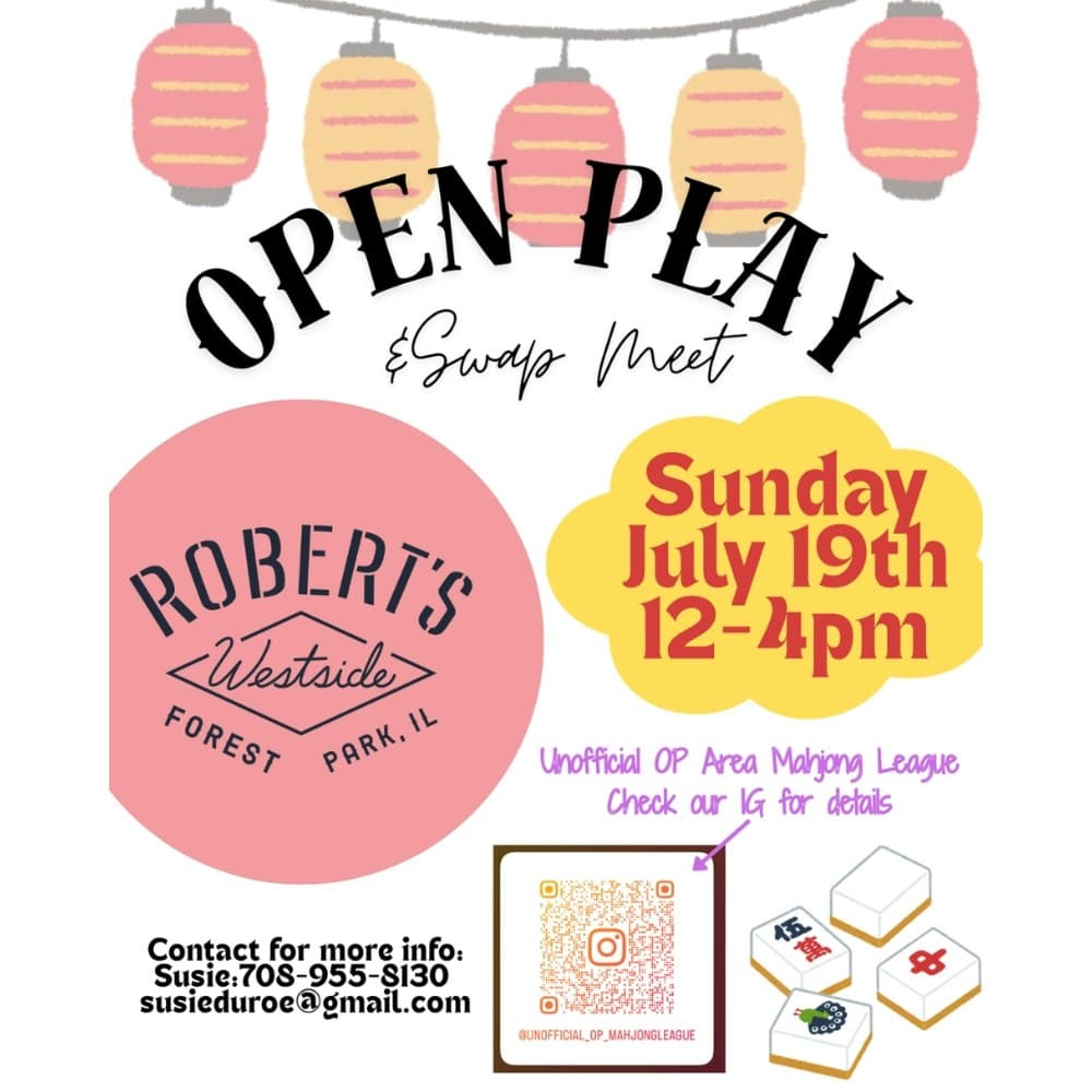 Mahjong Open Play and Swap Meet @ Robert's Westside