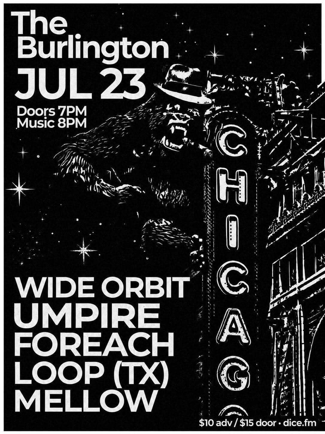 Wide Orbit // Umpire // For Each Loop // Mellow Honey