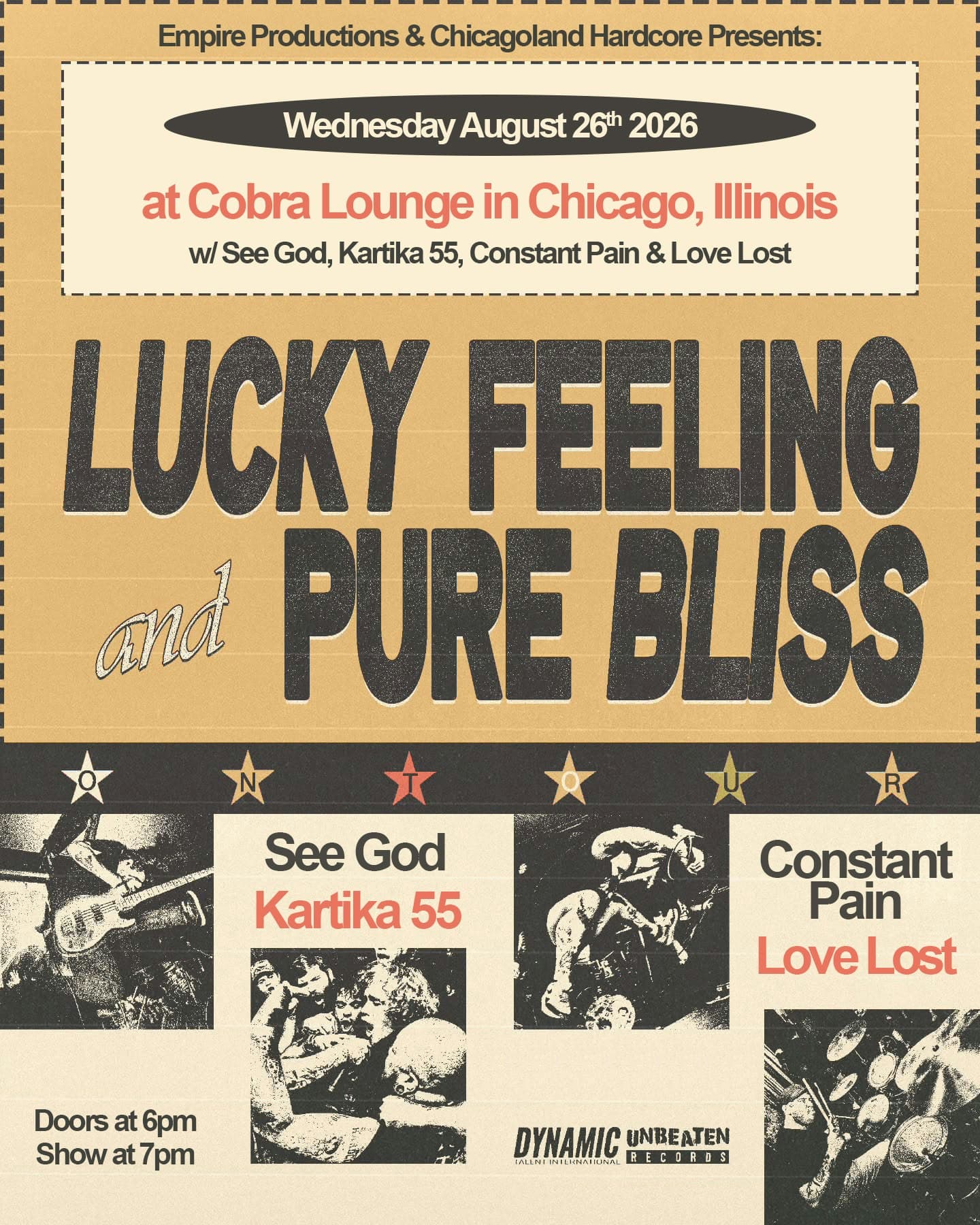 Lucky Feeling / Pure Bliss / Kartika 55 / Constant Pain / Love Lost / See God