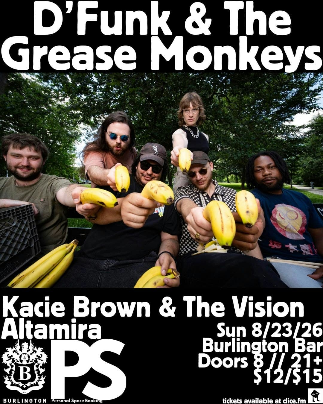 D'Funk & The Grease Monkeys // Kacie Brown & The Vision // Altamira