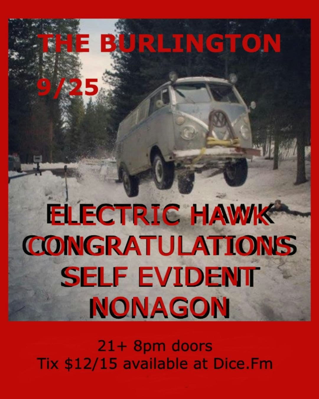 Electric Hawk // Congratulations // Self Evident // Nonagon