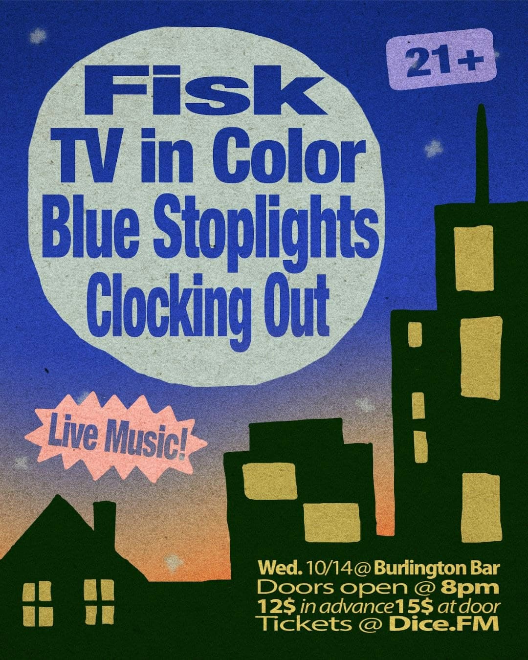 Fisk // TV in Color // Blue Stoplights // Clocking Out