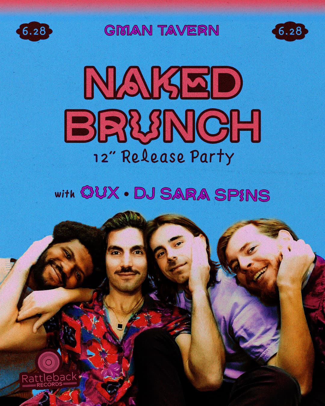 Naked Brunch (12″ Release Party) * oux * DJ Sara Spins