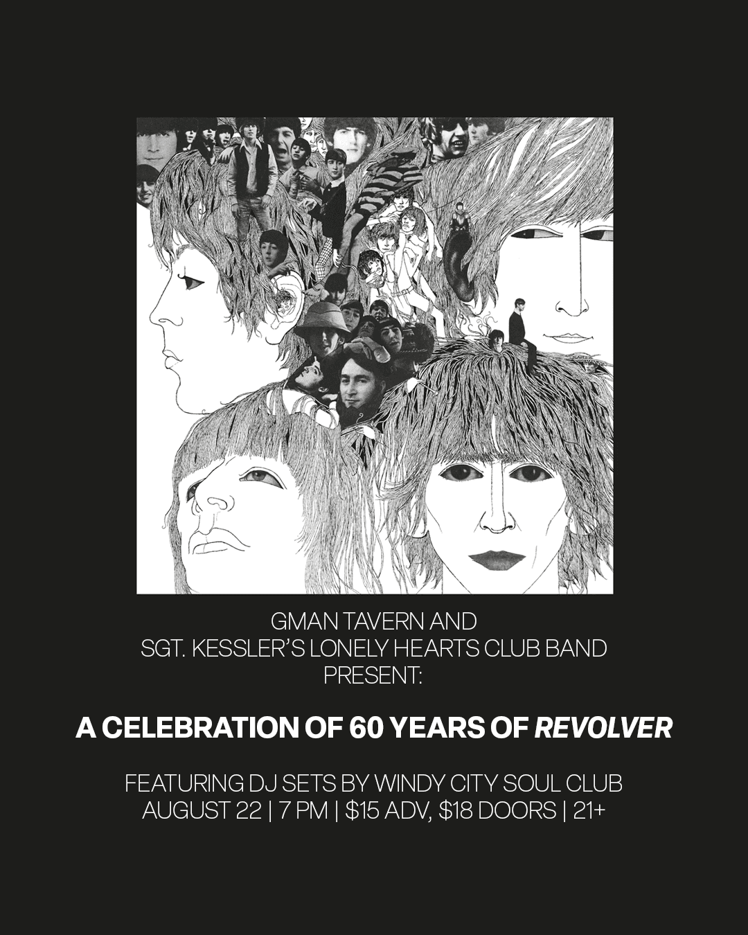 Sgt. Kessler’s Lonely Hearts Club Band: A Celebration of 60 Years of Revolver