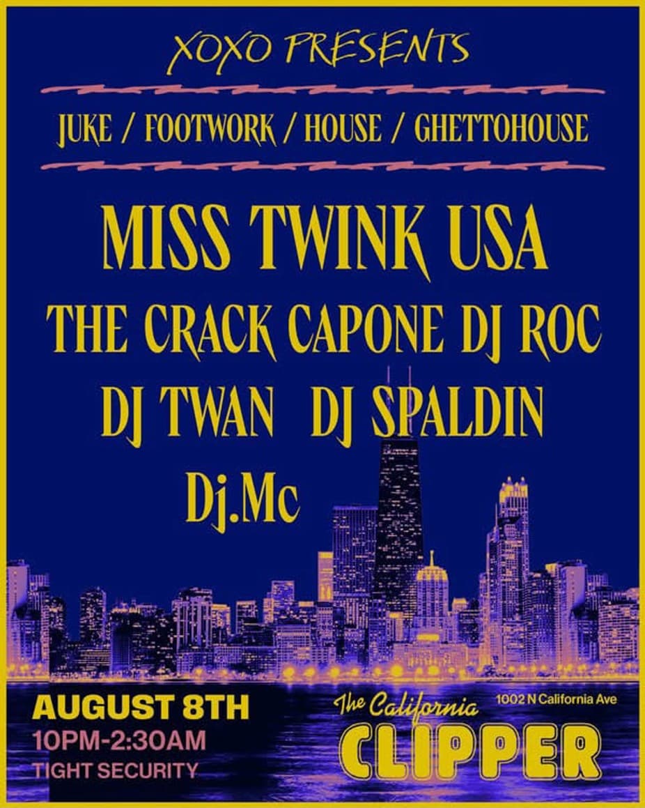 Miss Twink USA, DJ MC, and Friends.