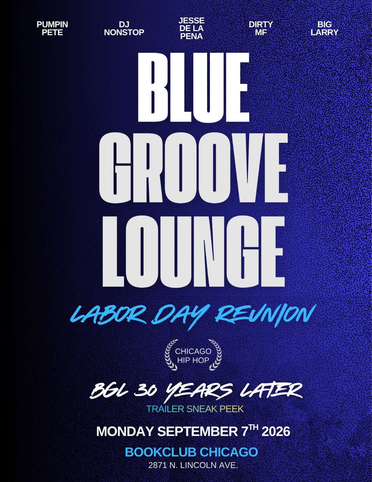 Blue Groove Lounge Reunion: "30 Years Later"