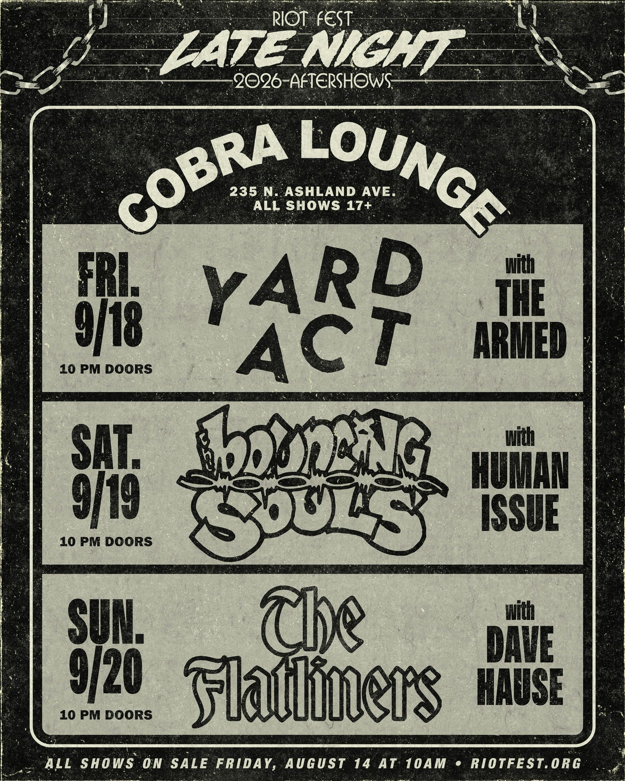 Riot Fest Late Night: The Flatliners / Dave Hause