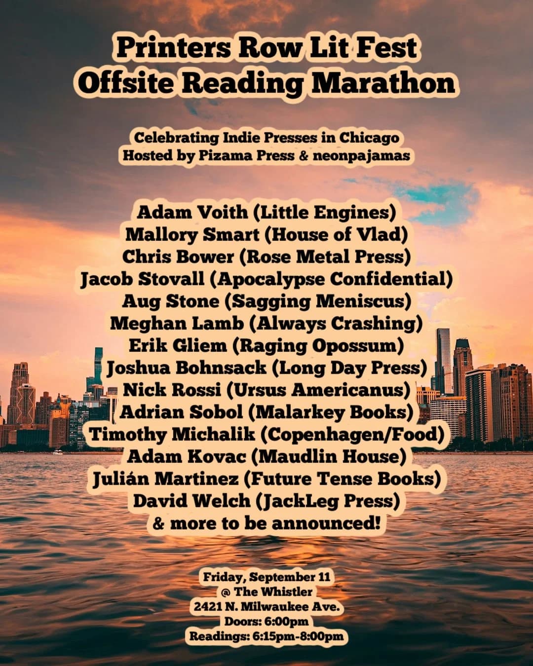 Printers Row Lit Fest: Offsite Reading Marathon