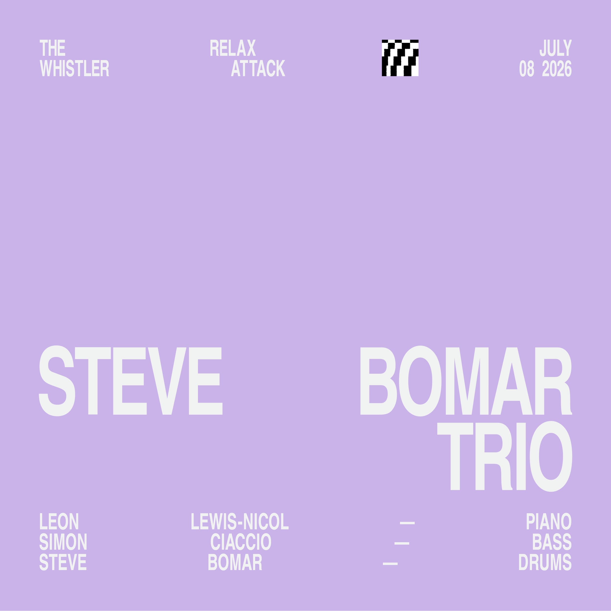 Relax Attack Jazz Series: Steve Bomar Trio