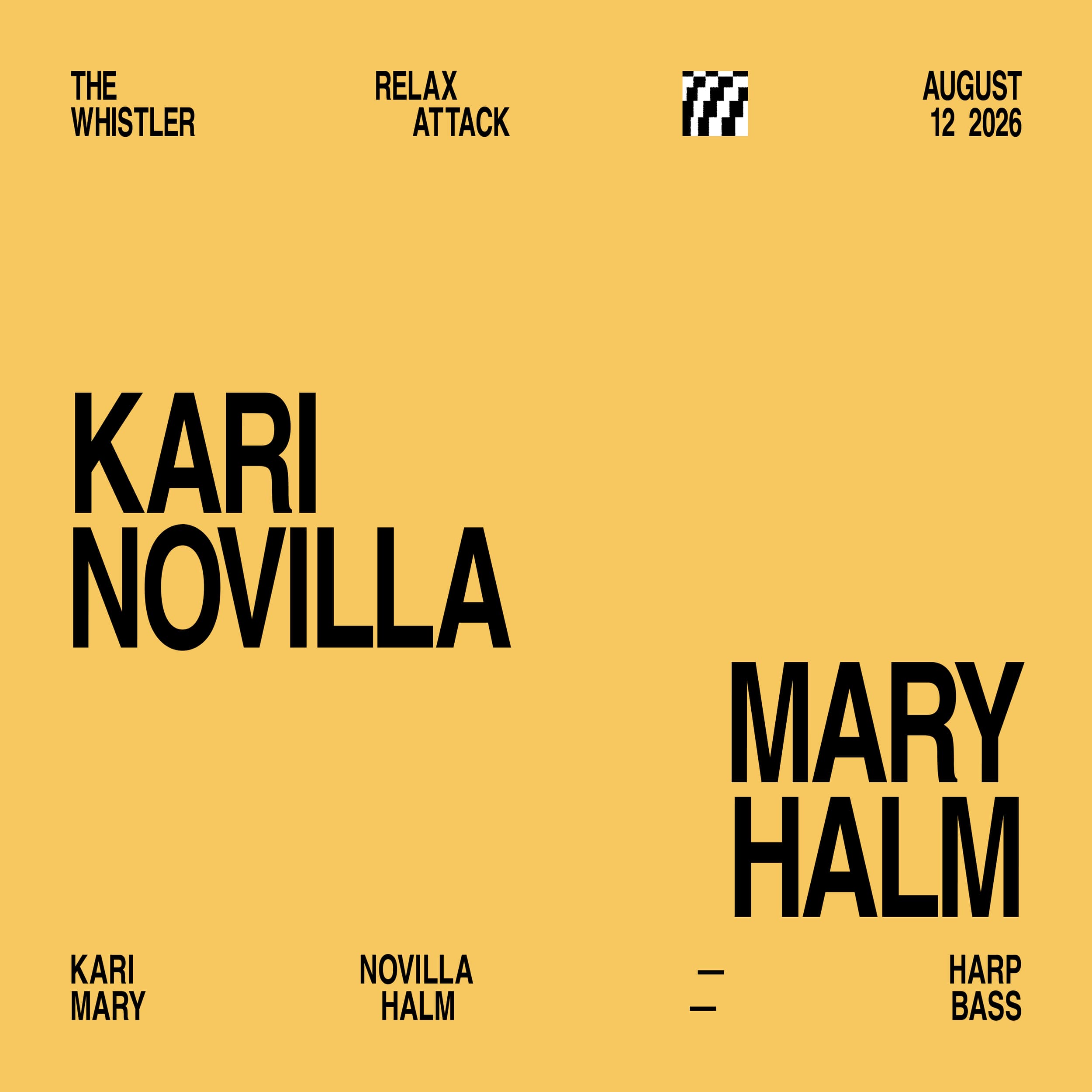 Relax Attack Jazz Series: Kari Novilla + Mary Halm